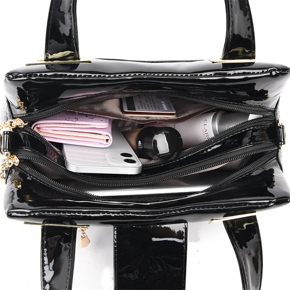 Nordspur | Large Patent Leather Tote