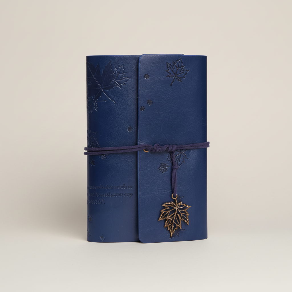 Vintage Wickeljournal nostalgisches Blattdesign Kraftpapierseiten