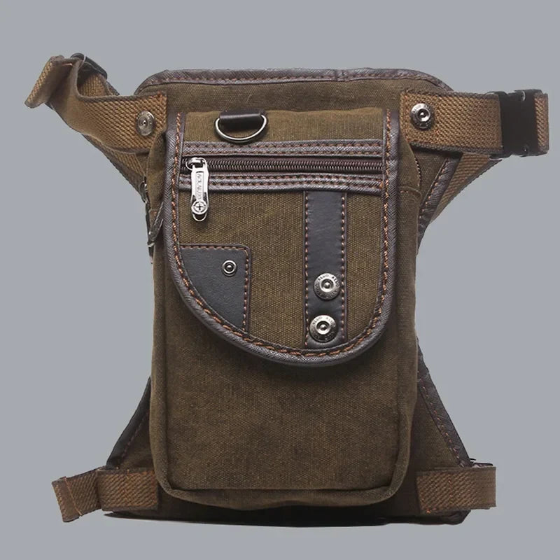Oberschenkel-Tasche mit verstellbarem Gürtelriemen und mehrteiligem taktischen Design
