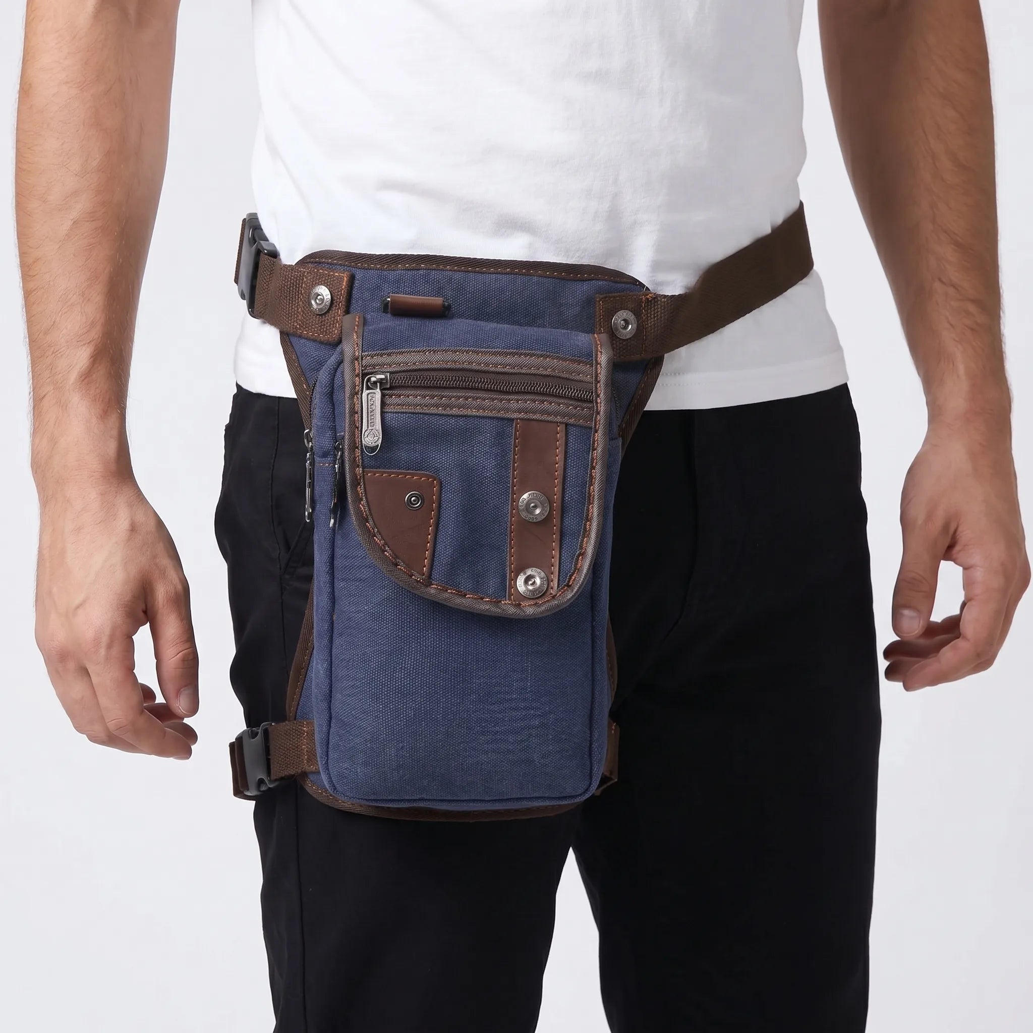 Oberschenkel-Tasche mit verstellbarem Gürtelriemen und mehrteiligem taktischen Design