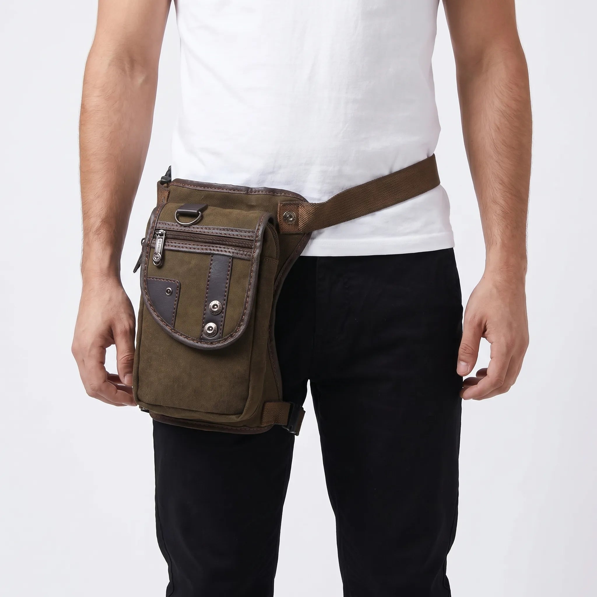 Oberschenkel-Tasche mit verstellbarem Gürtelriemen und mehrteiligem taktischen Design