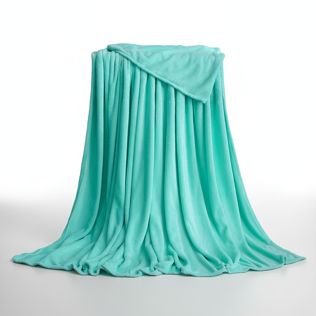 Leichte Fleece-Wurfdecke mit weicher gebürsteter Oberfläche und Pilling-Schutz