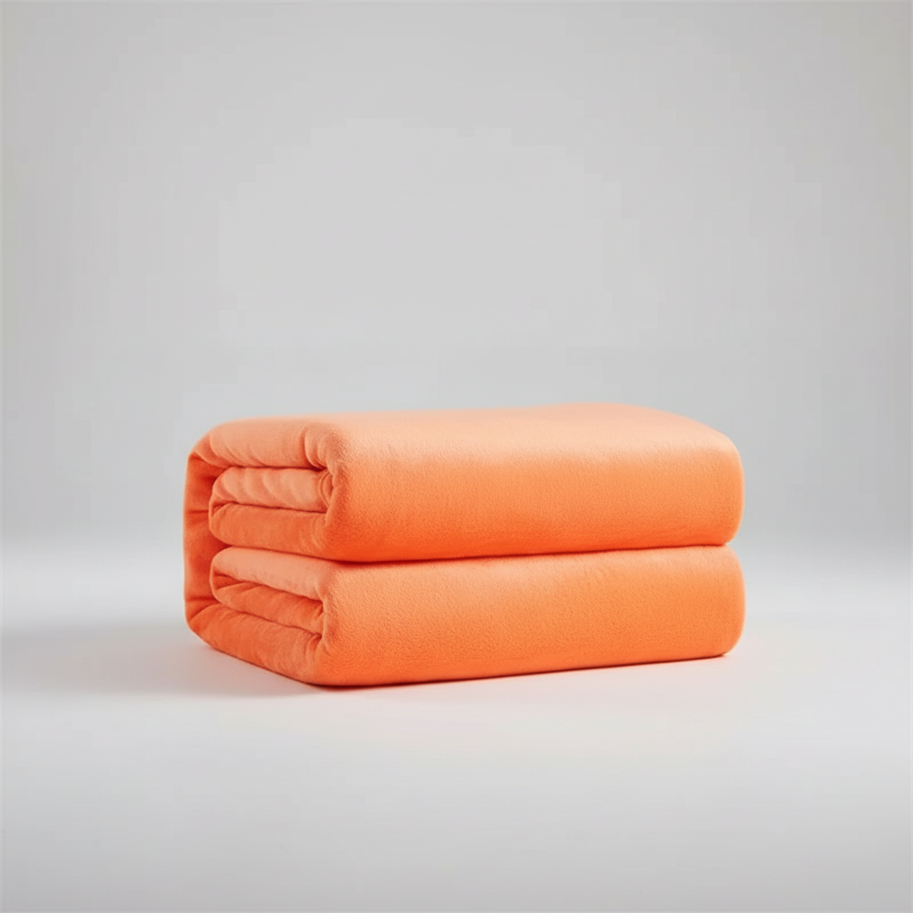 Leichte Fleece-Wurfdecke mit weicher gebürsteter Oberfläche und Pilling-Schutz
