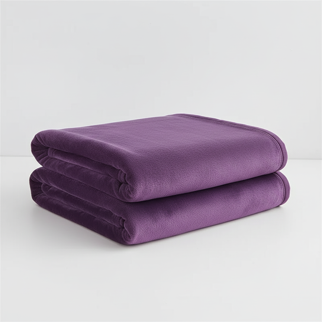 Leichte Fleece-Wurfdecke mit weicher gebürsteter Oberfläche und Pilling-Schutz