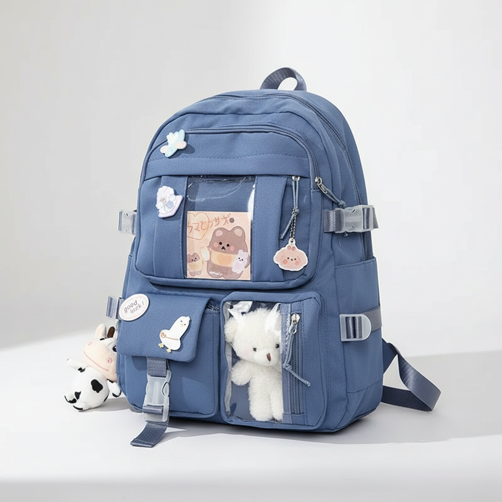 Schulrucksack mit gepolstertem Laptop-Fach und Organisationstaschen