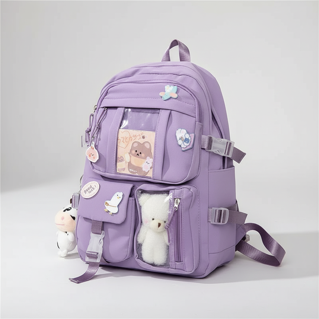 Schulrucksack mit gepolstertem Laptop-Fach und Organisationstaschen