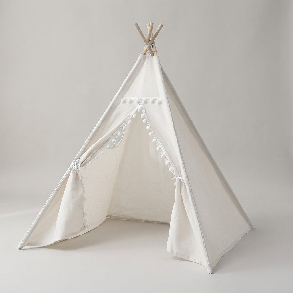 Kinder Tipi Zelt Indoor Spielhaus aus Stoff für Kleinkinder
