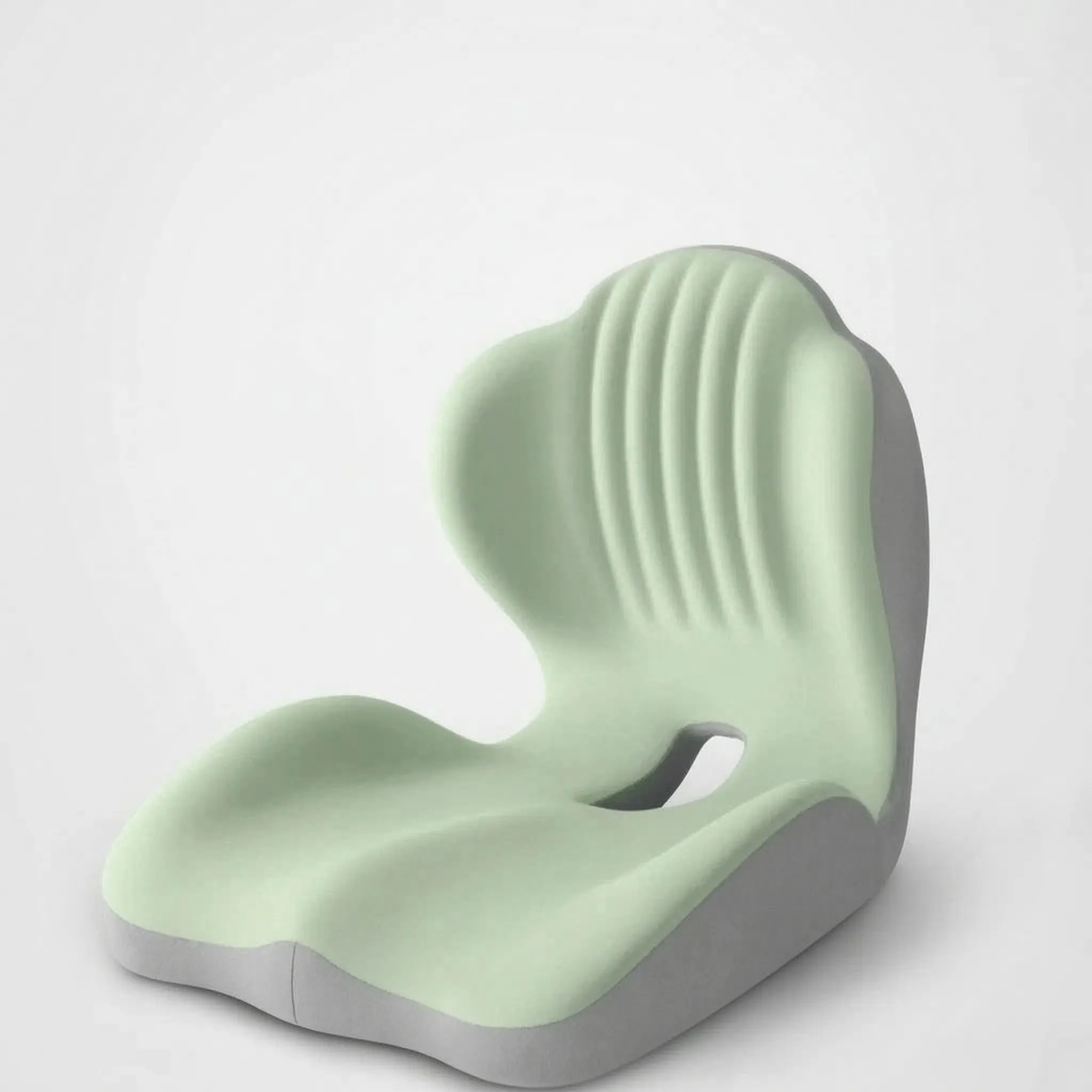 Ergonomisches Sitzkissen mit Rückenlehne rutschfeste Basis