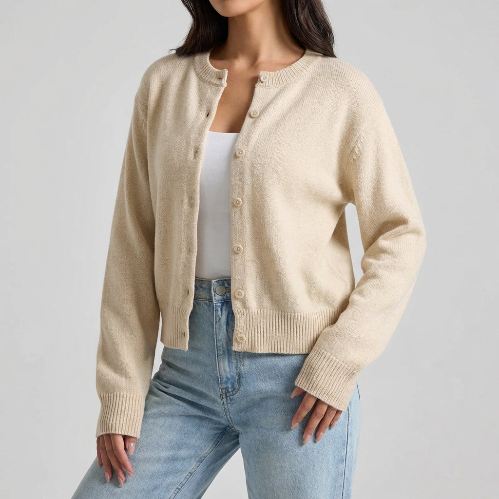 Nordspur | Lumeris Cropped Round Neck Sweater
