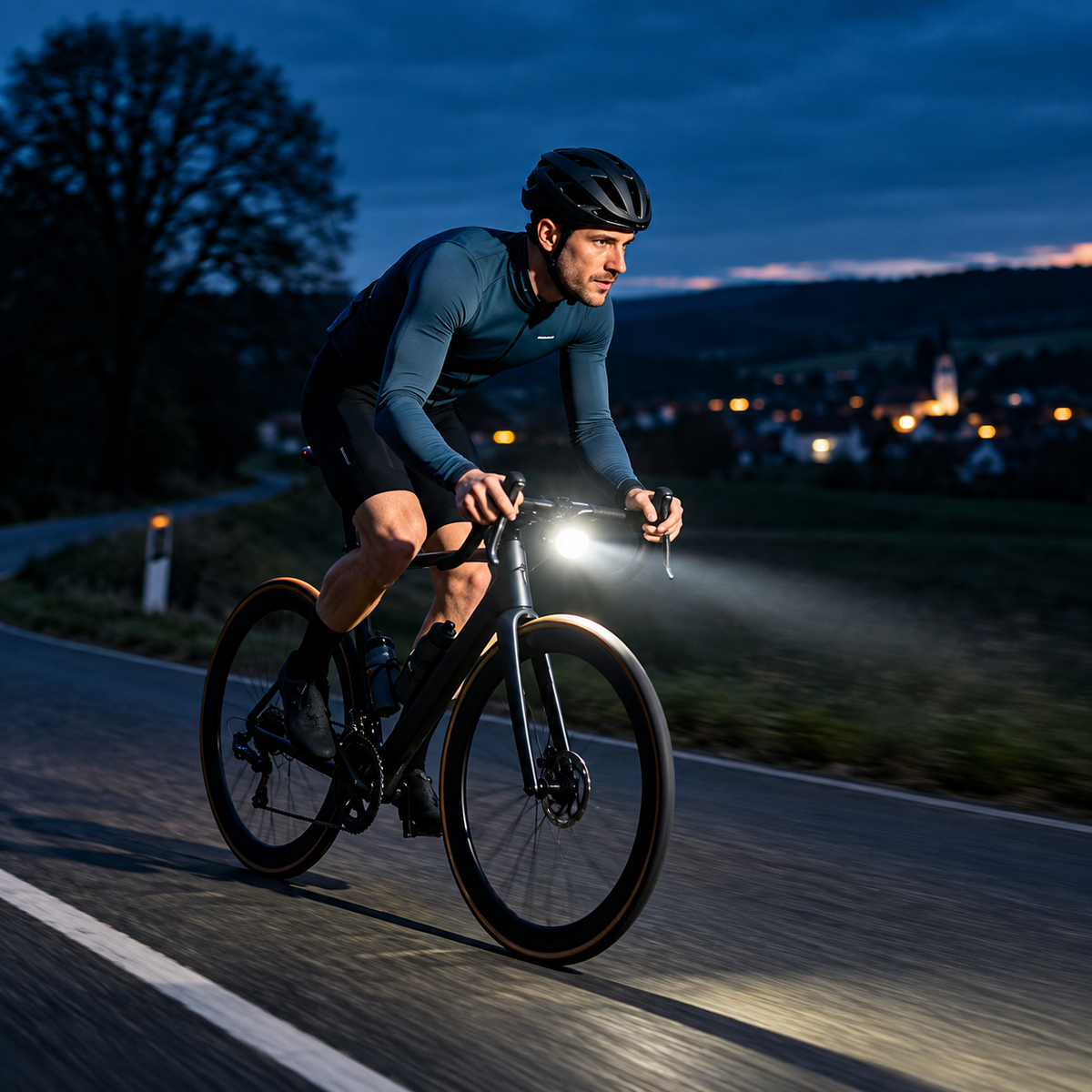 Nordspur | Luminaride Wiederaufladbare LED-Fahrradleuchte mit intelligenter Helligkeitserkennung
