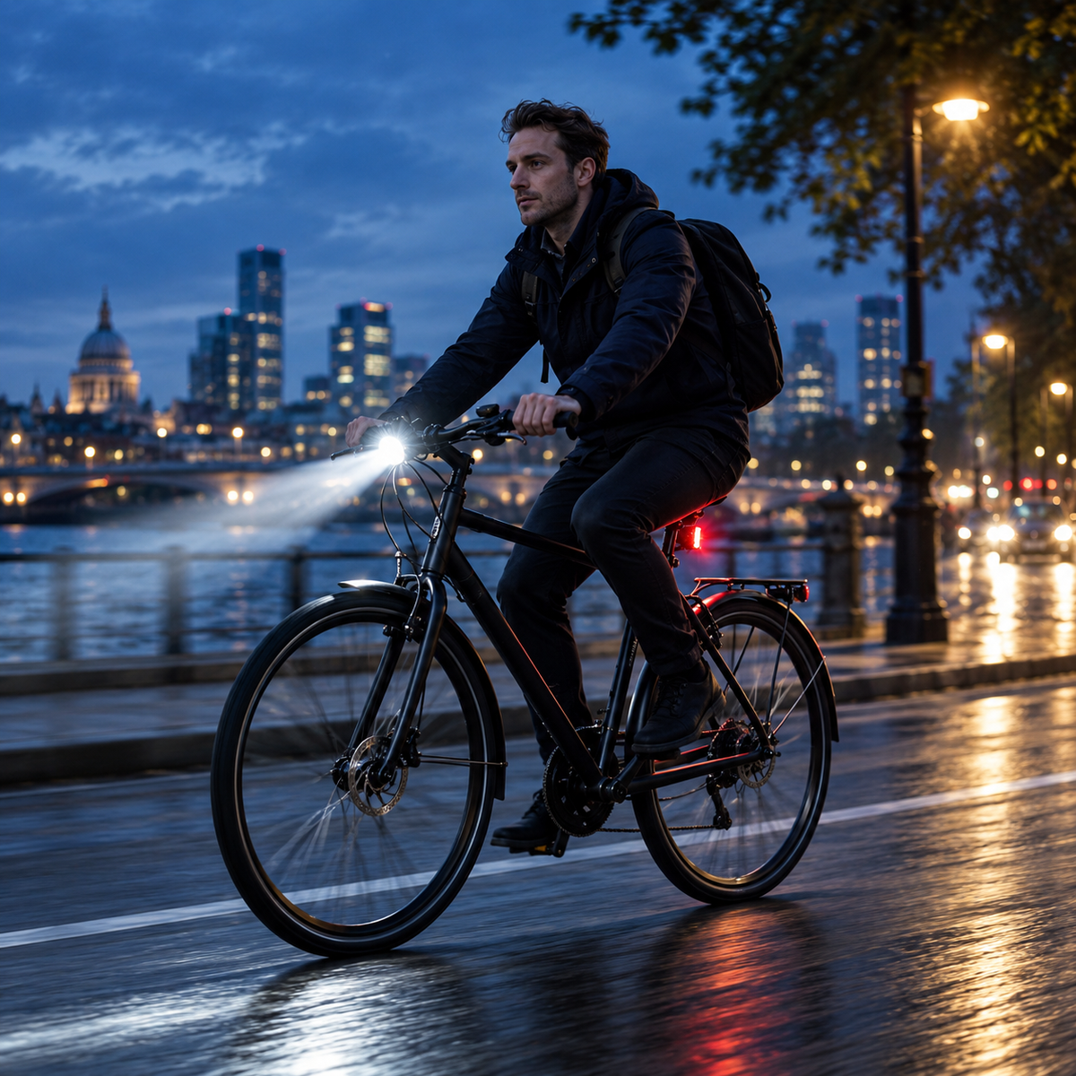 Nordspur | Luminaride Wiederaufladbare LED-Fahrradleuchte mit intelligenter Helligkeitserkennung