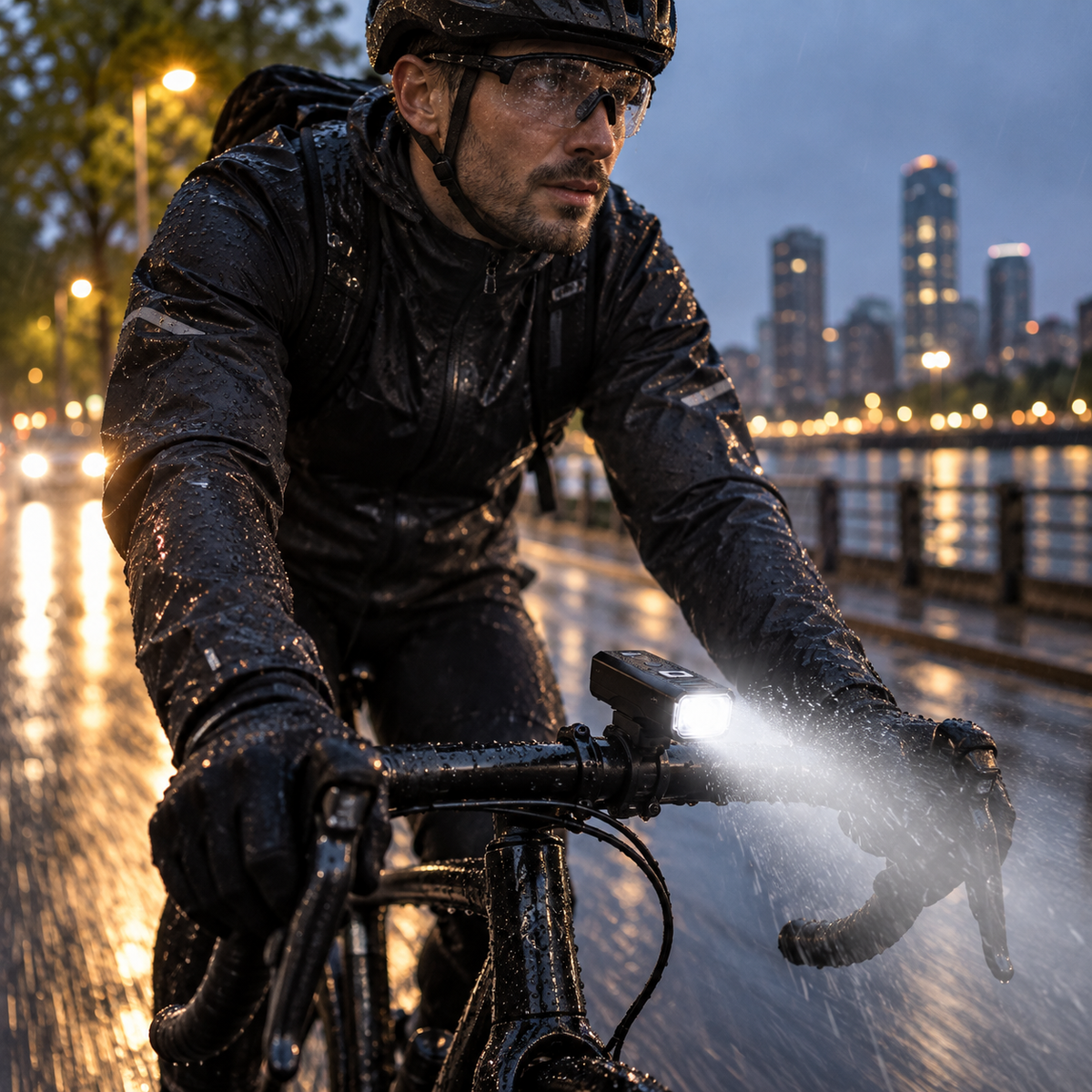 Nordspur | Luminaride Wiederaufladbare LED-Fahrradleuchte mit intelligenter Helligkeitserkennung