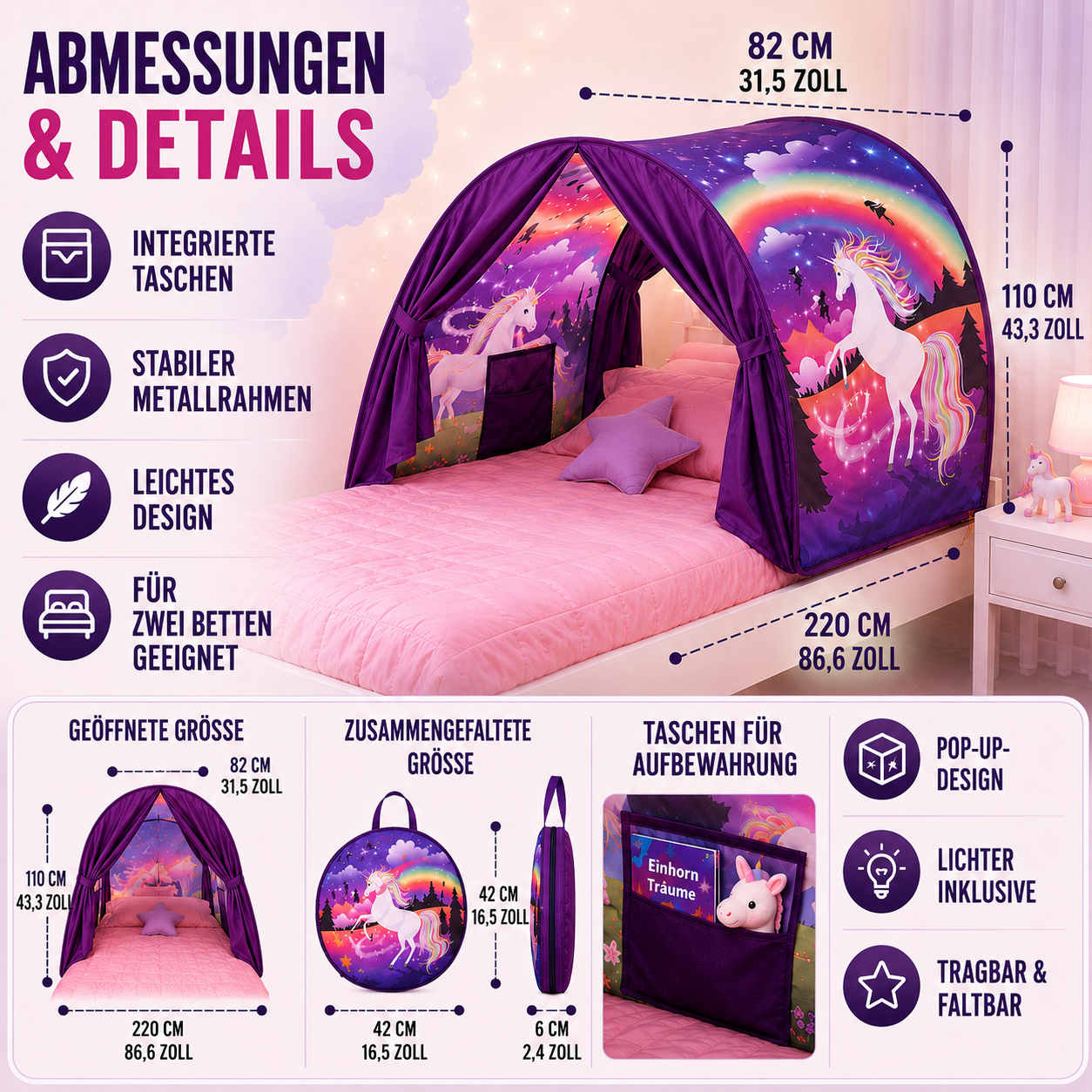 Nordspur | Luminestia Faltbares Betthimmelzelt