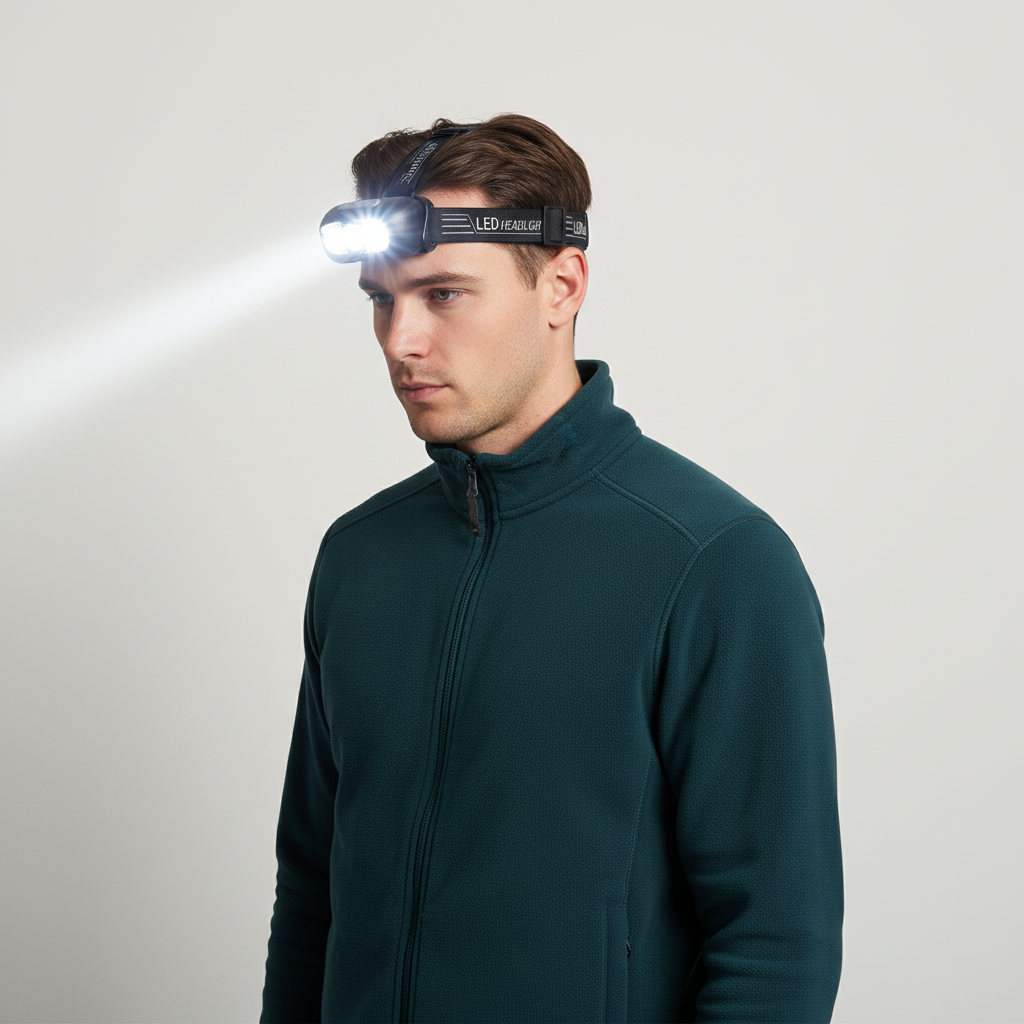 Stirnlampe USB-C wiederaufladbar Bewegungssensor Outdoor wasserdicht