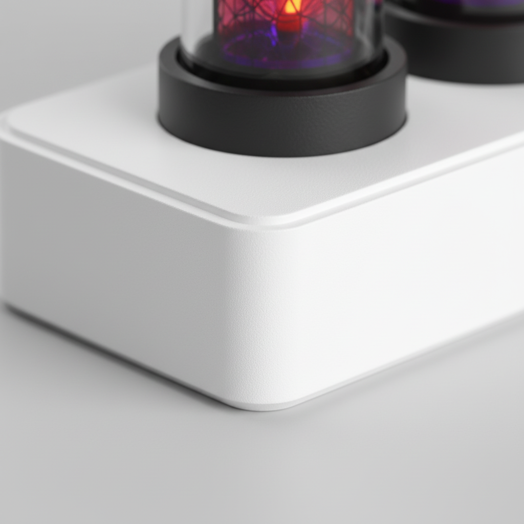Nixie-Stil Digitaluhr mit WiFi-Steuerung und RGB-Beleuchtung