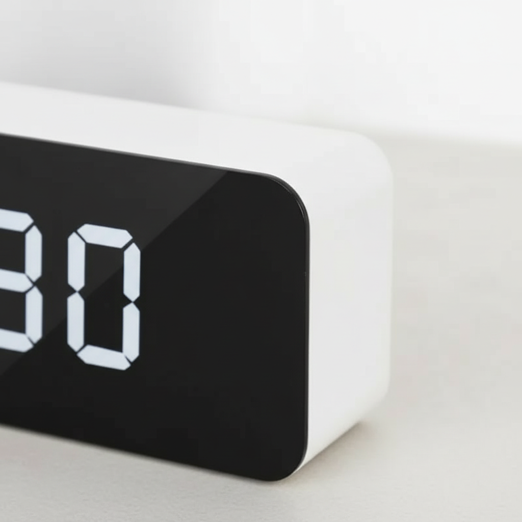 LED-Spiegelwecker hochauflösendes digitales Display Schlummerfunktion USB