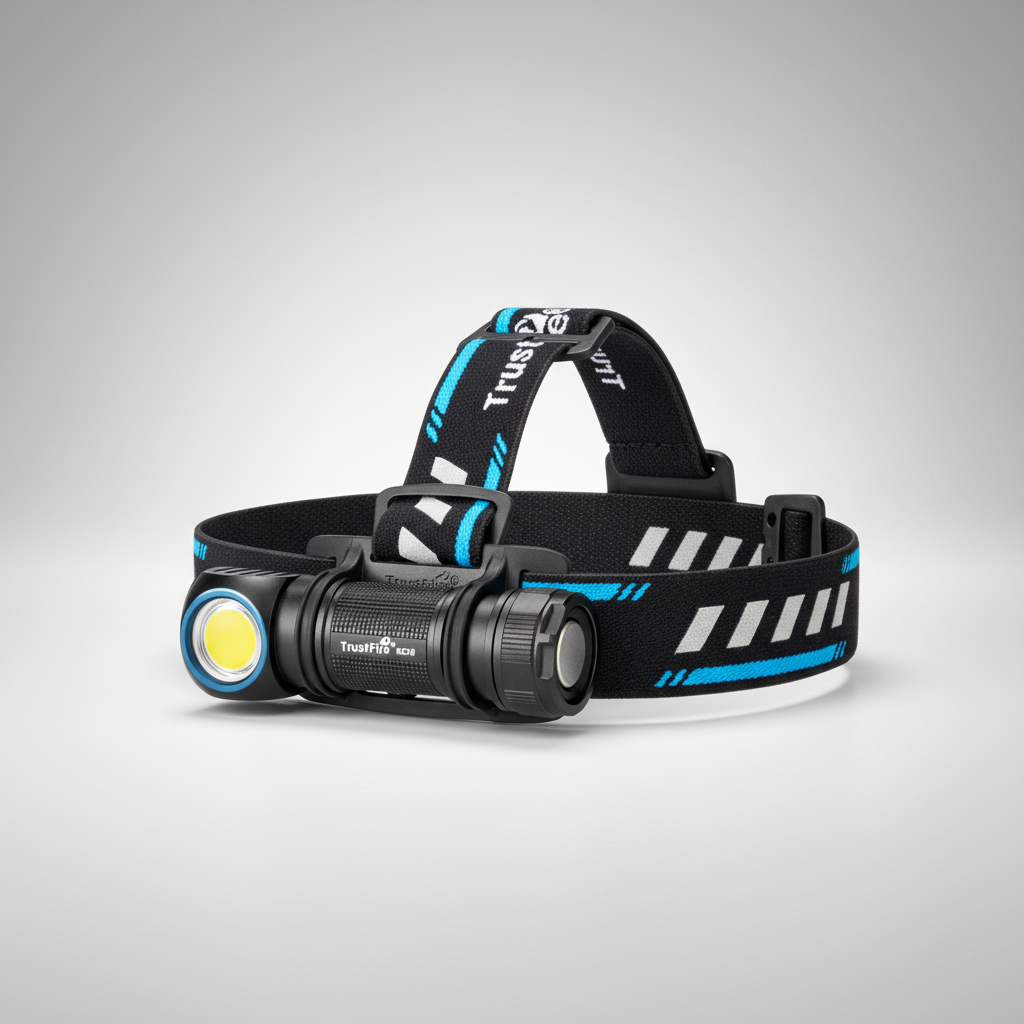 Wiederaufladbare LED-Stirnlampe wasserfest 1200 Lumen USB-Ladung