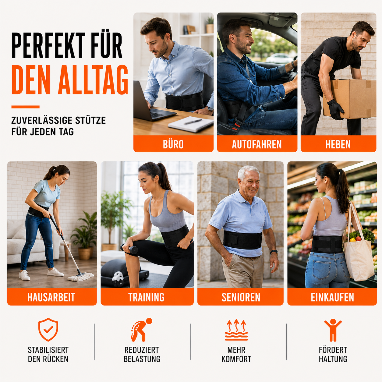 Nordspur | Lumivest Verstellbarer Lendenwirbel-Stützgürtel