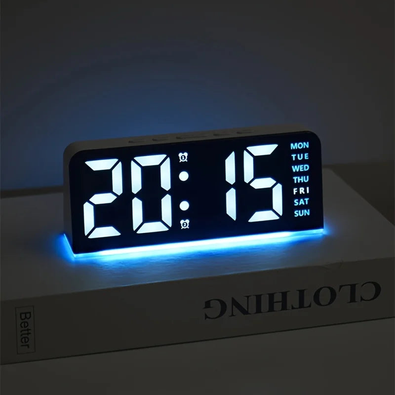 Digitaler LED-Wecker mit Temperaturanzeige und Hintergrundlicht