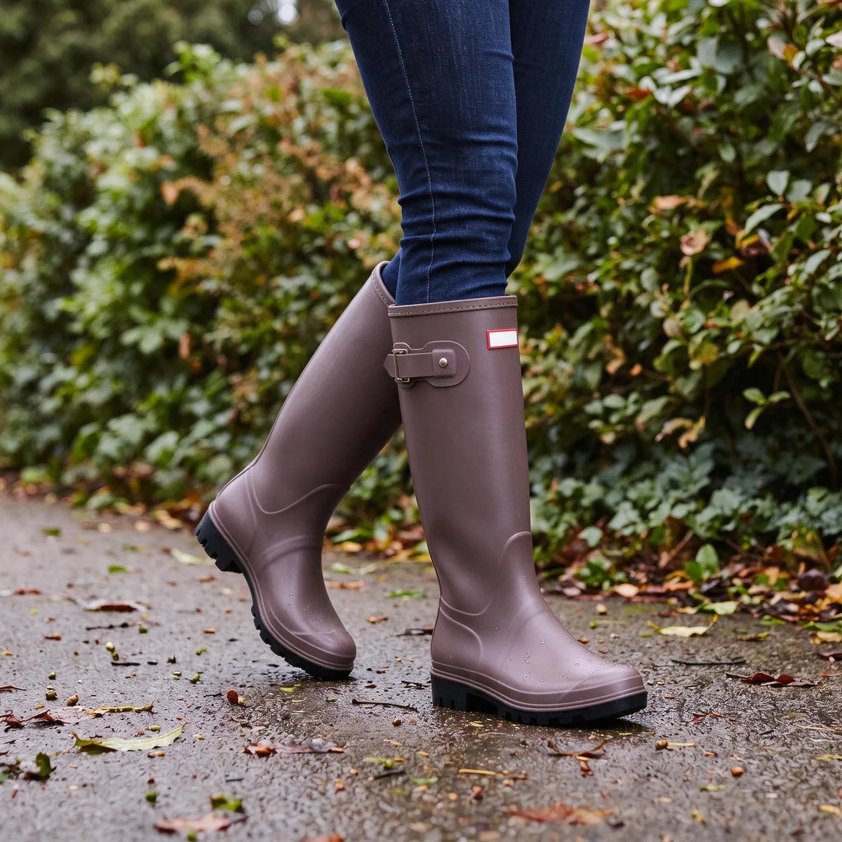 Nordspur | Lunoka Kniehohe Regenstiefel Mit Schnalle