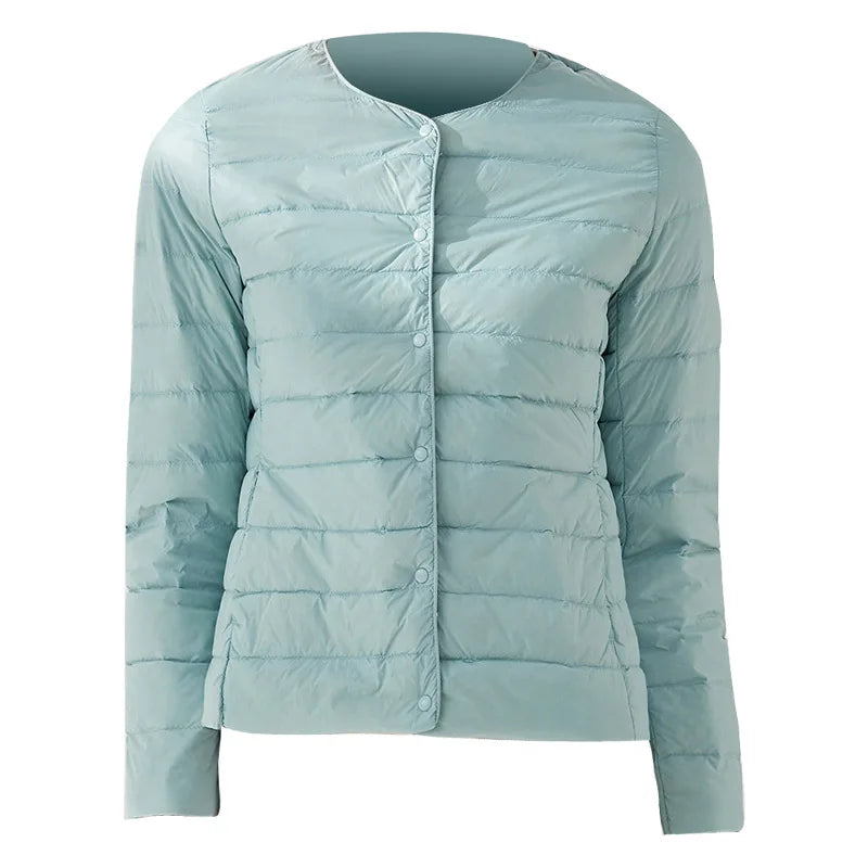 Nordspur | Luvona Kurze Steppjacke Mit Runder Halslinie