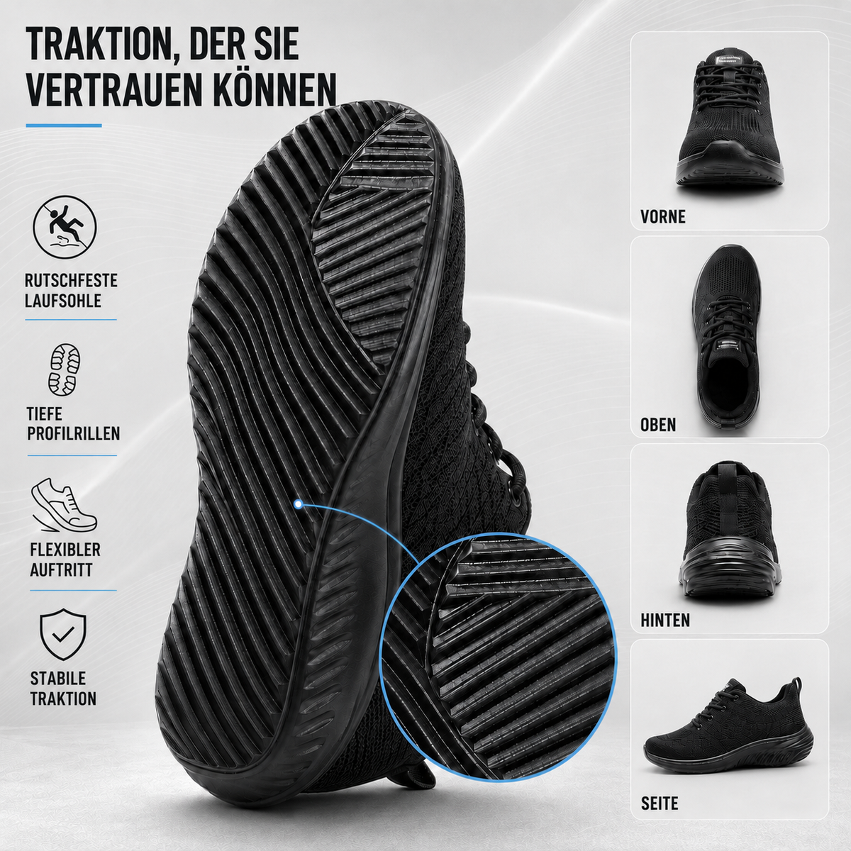 Nordspur | Luxven Leichter Schnürschuh Herren-Trainingsschuh