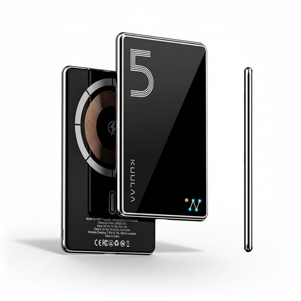 Magnetische Powerbank ultradünn mit Schnellladen und USB-C