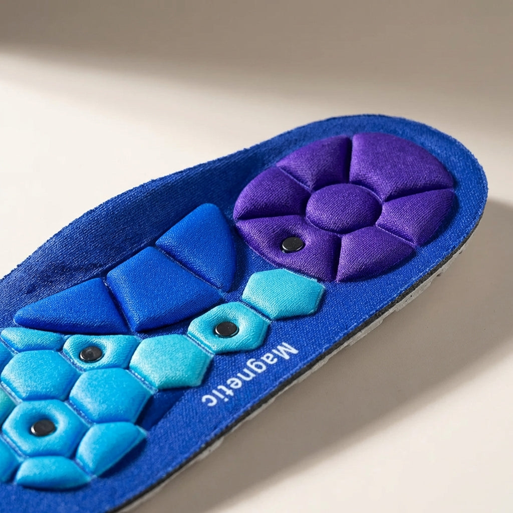 Magnetische Akupressur-Einlegesohle mit Druckknoten für Fußkomfort