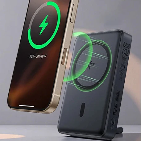 Magnetische Powerbank 10000mAh mit Klappständer und Schnellladung