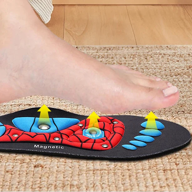 Magnetische Therapie-Schuheinlagen mit Akupressur-Massage und Fußgewölbestütze