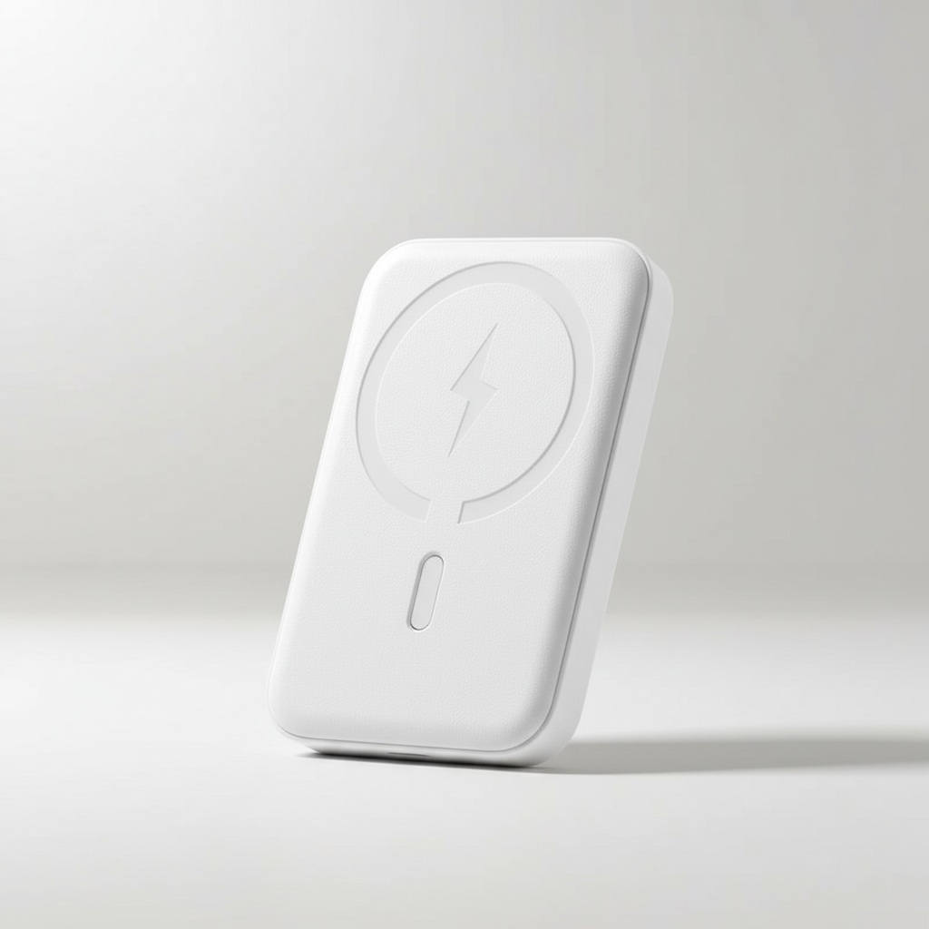 Magnetische Powerbank mit Schnellladefunktion und USB-C Lightning