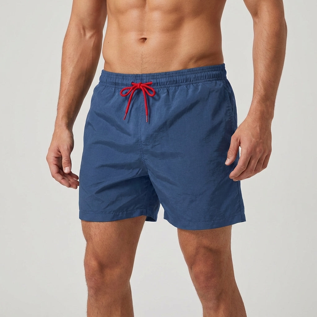 Herren-Badeshorts schnelltrocknend verstellbarer Bund praktische Taschen