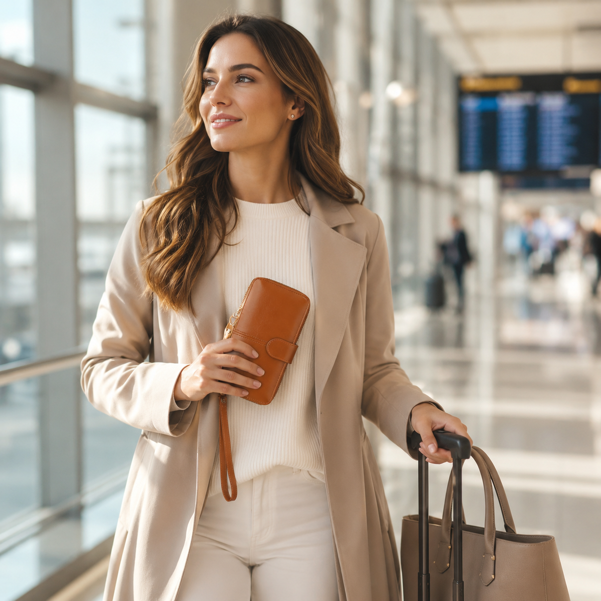 Nordspur | Mariselle Große Clutch mit Rundum-Reißverschluss