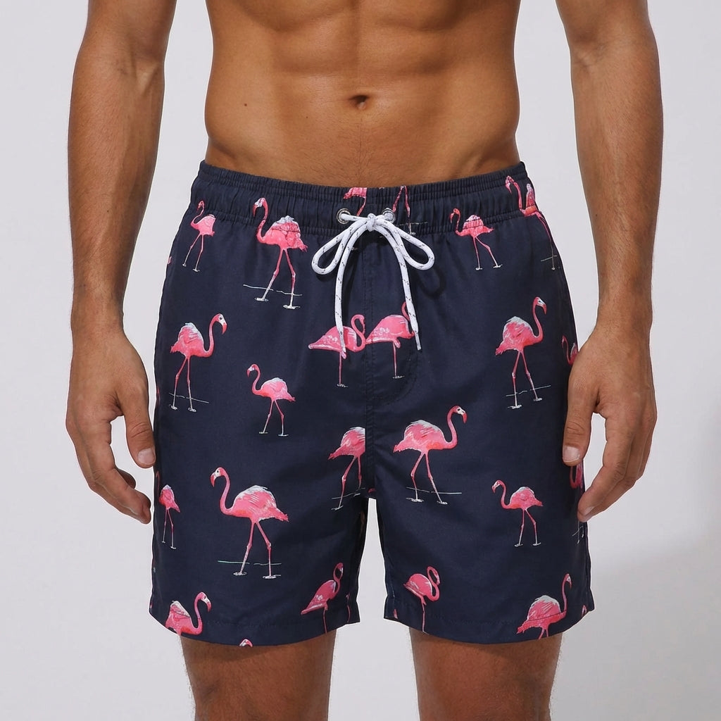 Herren Badeshorts schnelltrocknend atmungsaktiv mit verstellbarem Bund