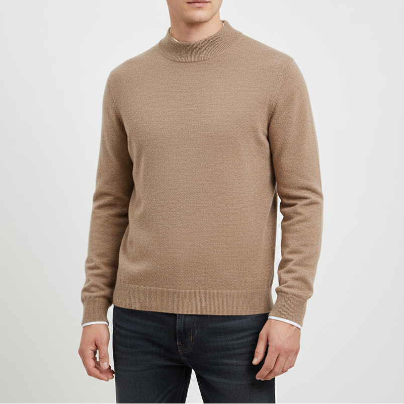 Nordspur | Men Wool Mock Neck Pullover