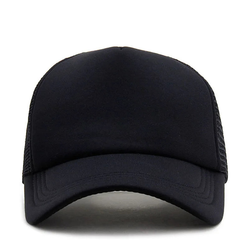 Mesh Trucker Cap Unisex schlicht atmungsaktiv Snapback für Freizeit