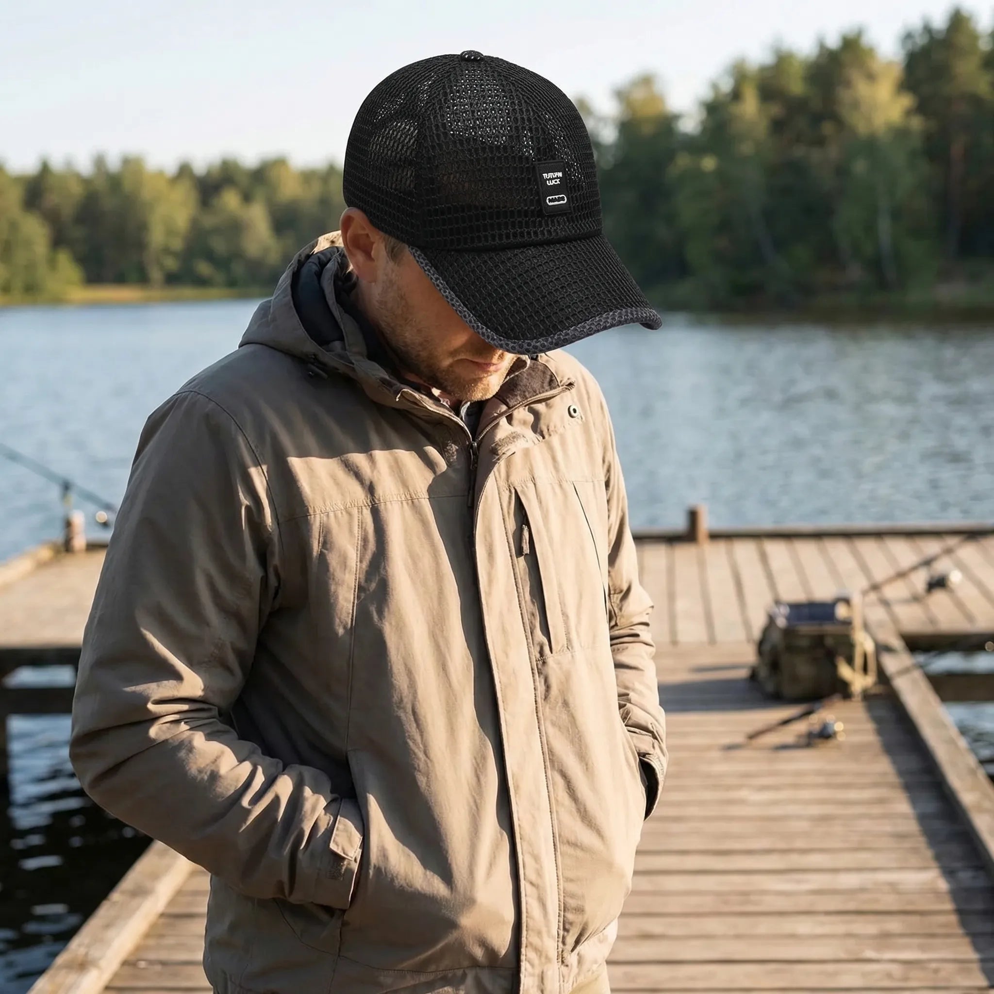 Atmungsaktive Mesh Baseball Cap für Herren mit Snapback Verschluss