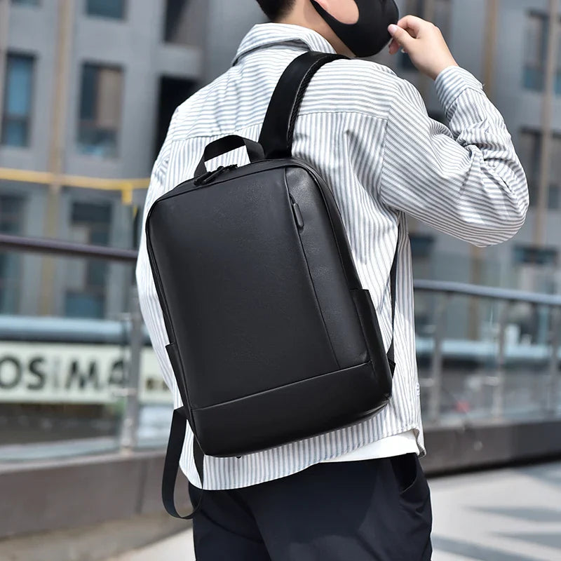 Minimalistischer Business-Rucksack spritzwasserbeständig gepolstertes Laptop-Fach