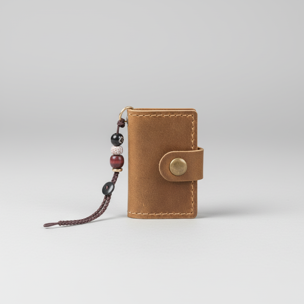 Mini-Taschennotizbuch Retro Druckknopfverschluss tragbar