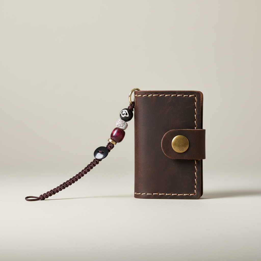 Mini-Taschennotizbuch Retro Druckknopfverschluss tragbar
