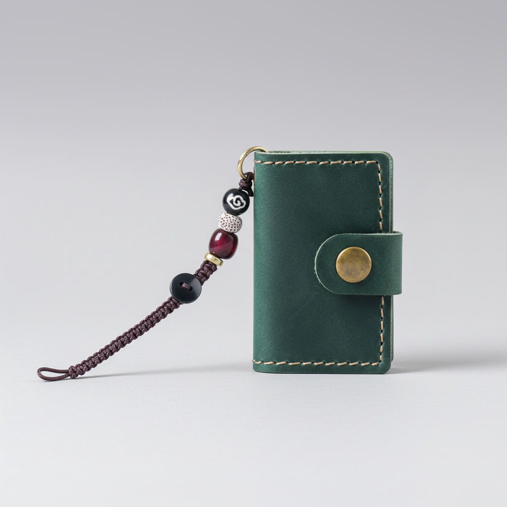 Mini-Taschennotizbuch Retro Druckknopfverschluss tragbar