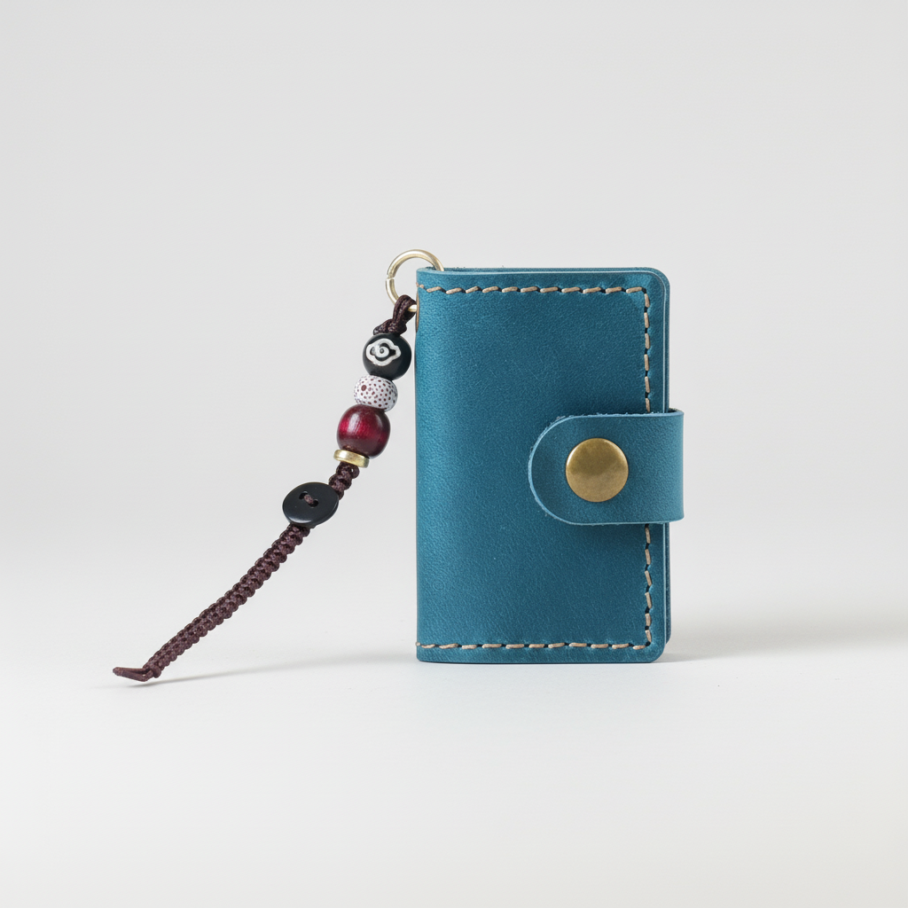 Mini-Taschennotizbuch Retro Druckknopfverschluss tragbar