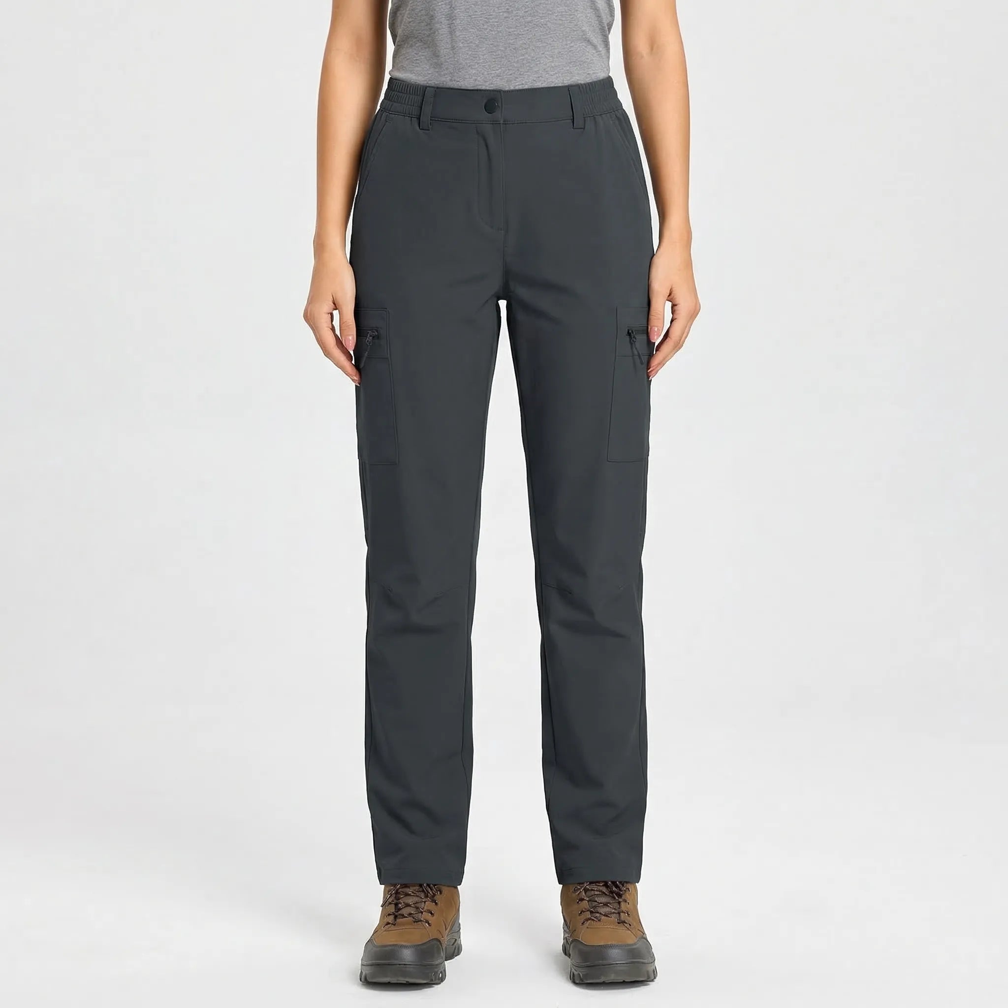 Leichte Damen Wanderhose mit Cargo-Taschen, schnelltrocknend und wasserabweisend