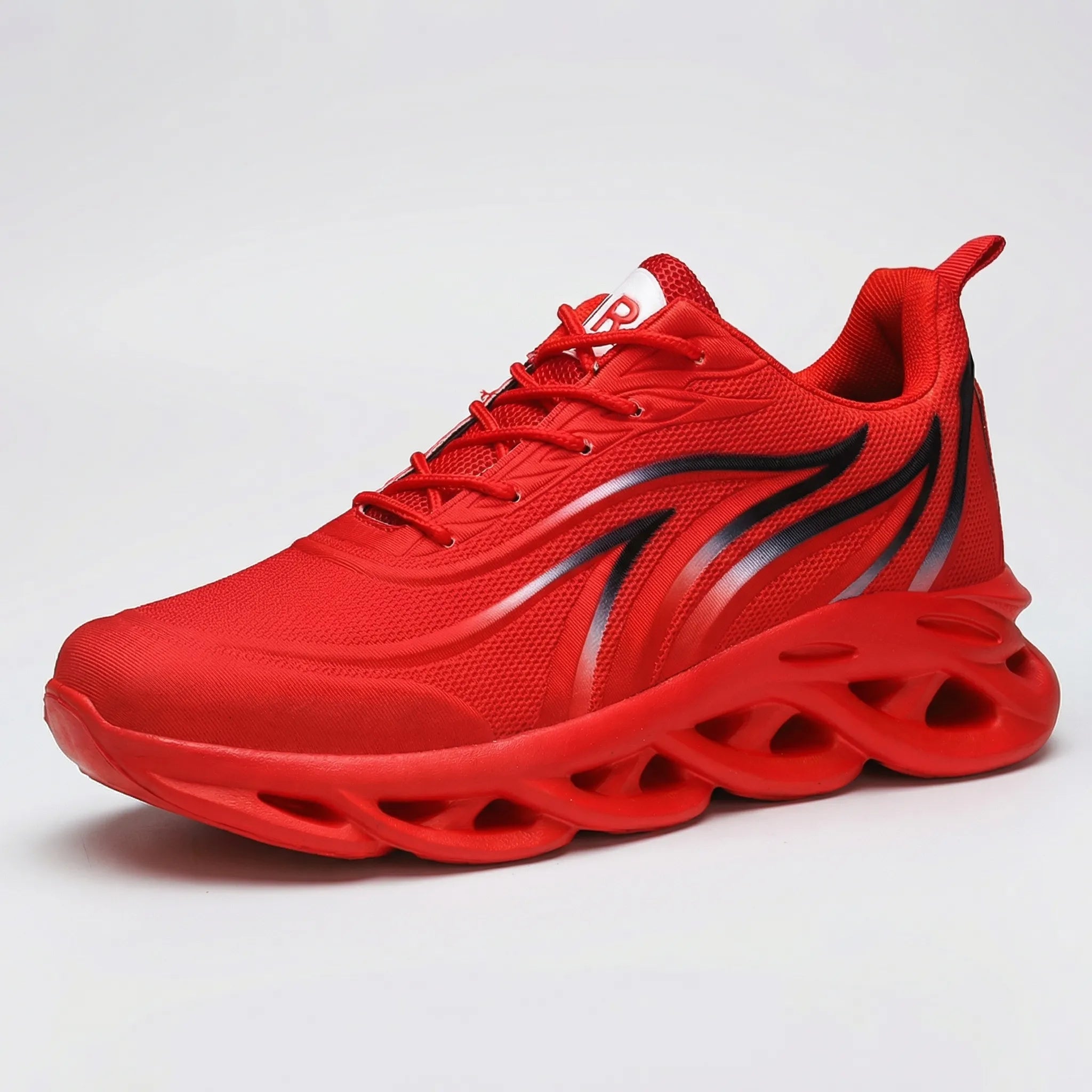 Herren-Laufschuh atmungsaktives Mesh leicht rutschfest Sportschuh