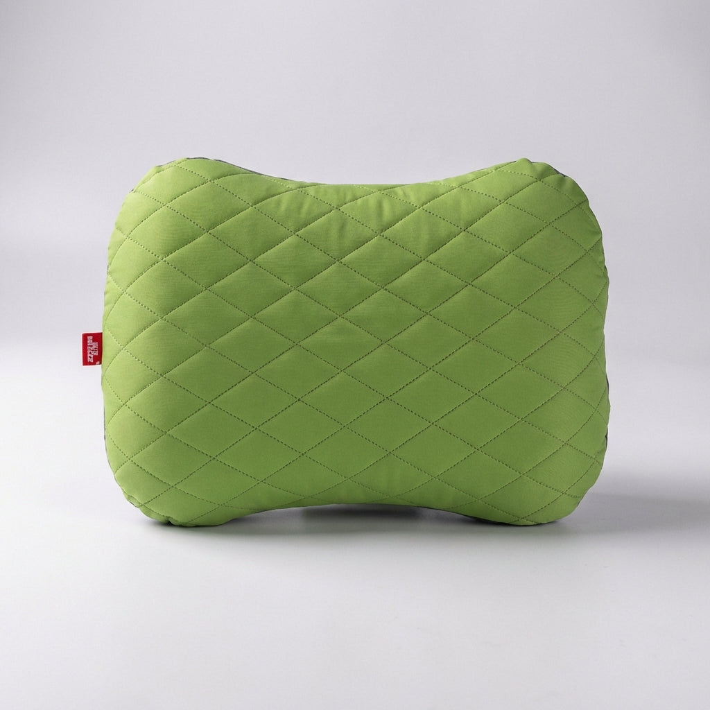 Tragbares aufblasbares Reisekissen mit ergonomischer Nackenunterstützung und gesteppter Oberfläche