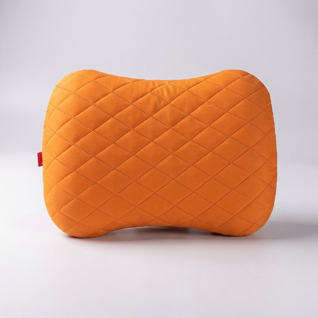 Tragbares aufblasbares Reisekissen mit ergonomischer Nackenunterstützung und gesteppter Oberfläche