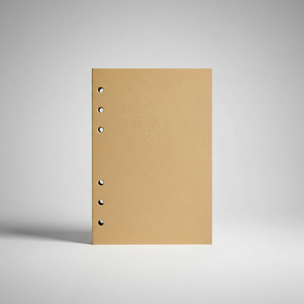 Vintage Reisetagebuch nachfüllbar kompakt mit geprägtem Kompass-Design