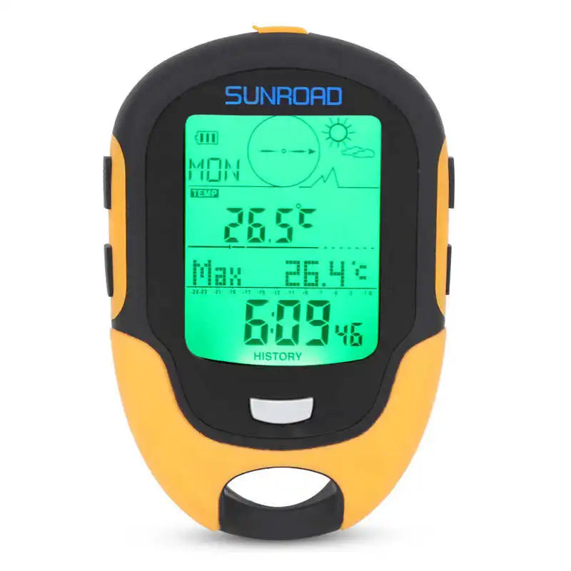 Tragbares GPS-Ortungsgerät mit Höhenmesser Barometer Kompass