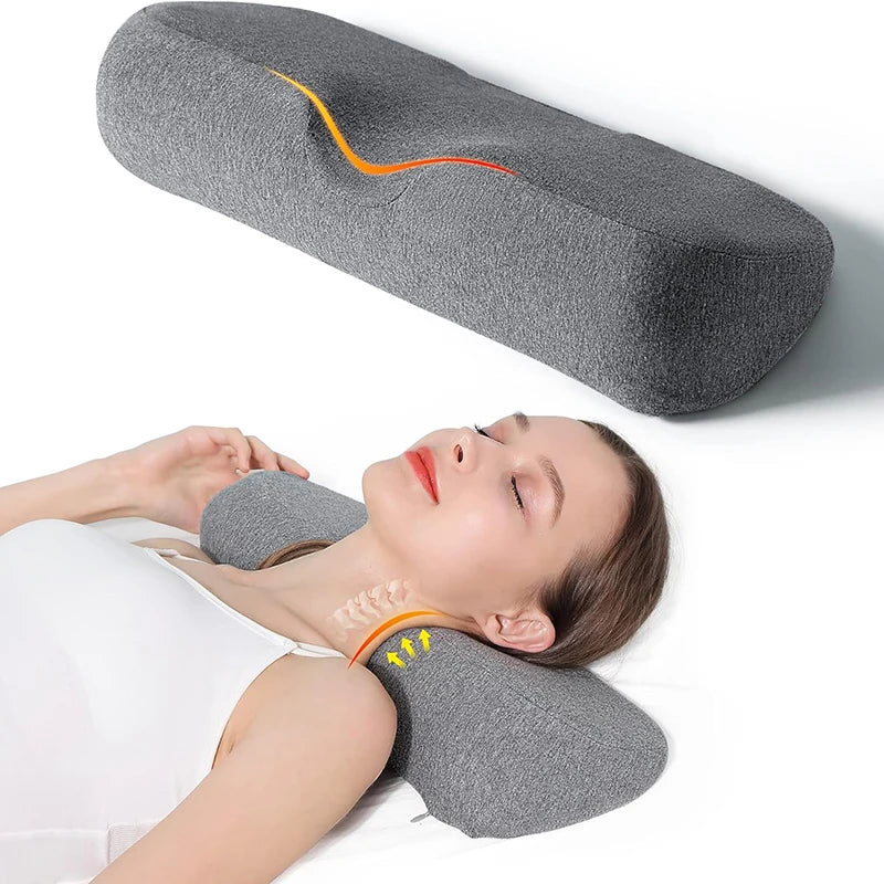 Ergonomisches Nackenstützkissen Memory Foam konturiert atmungsaktiv