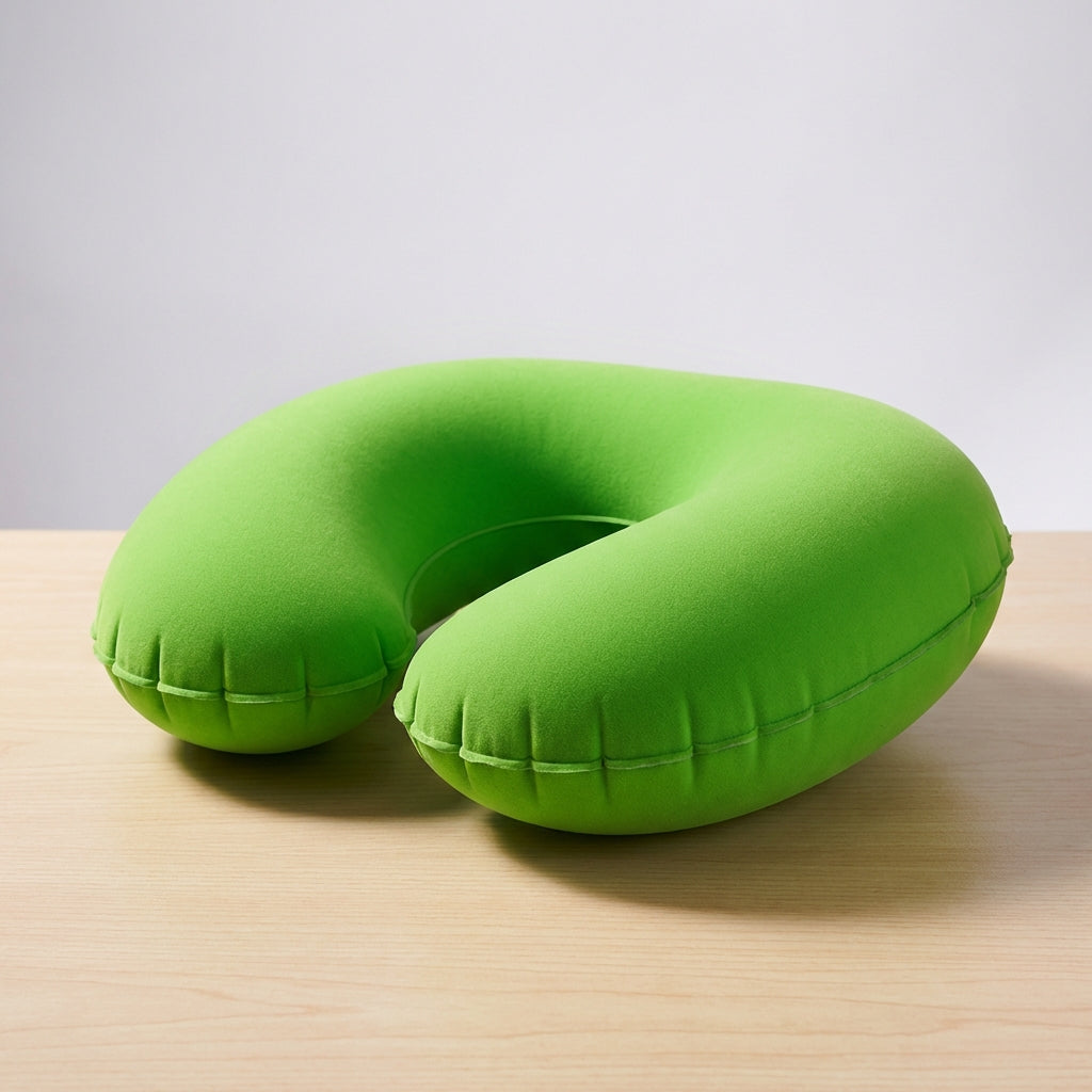Aufblasbares U-förmiges Nackenkissen ergonomische Reisestütze